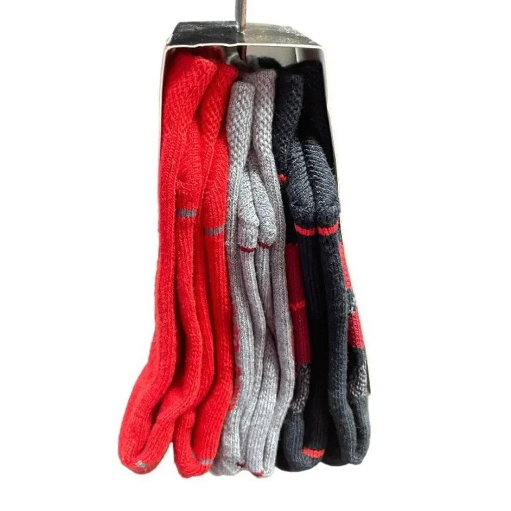Under Armour phenom cushioned crew youth socks size 13.5 k - 4.5 New 3 Pk